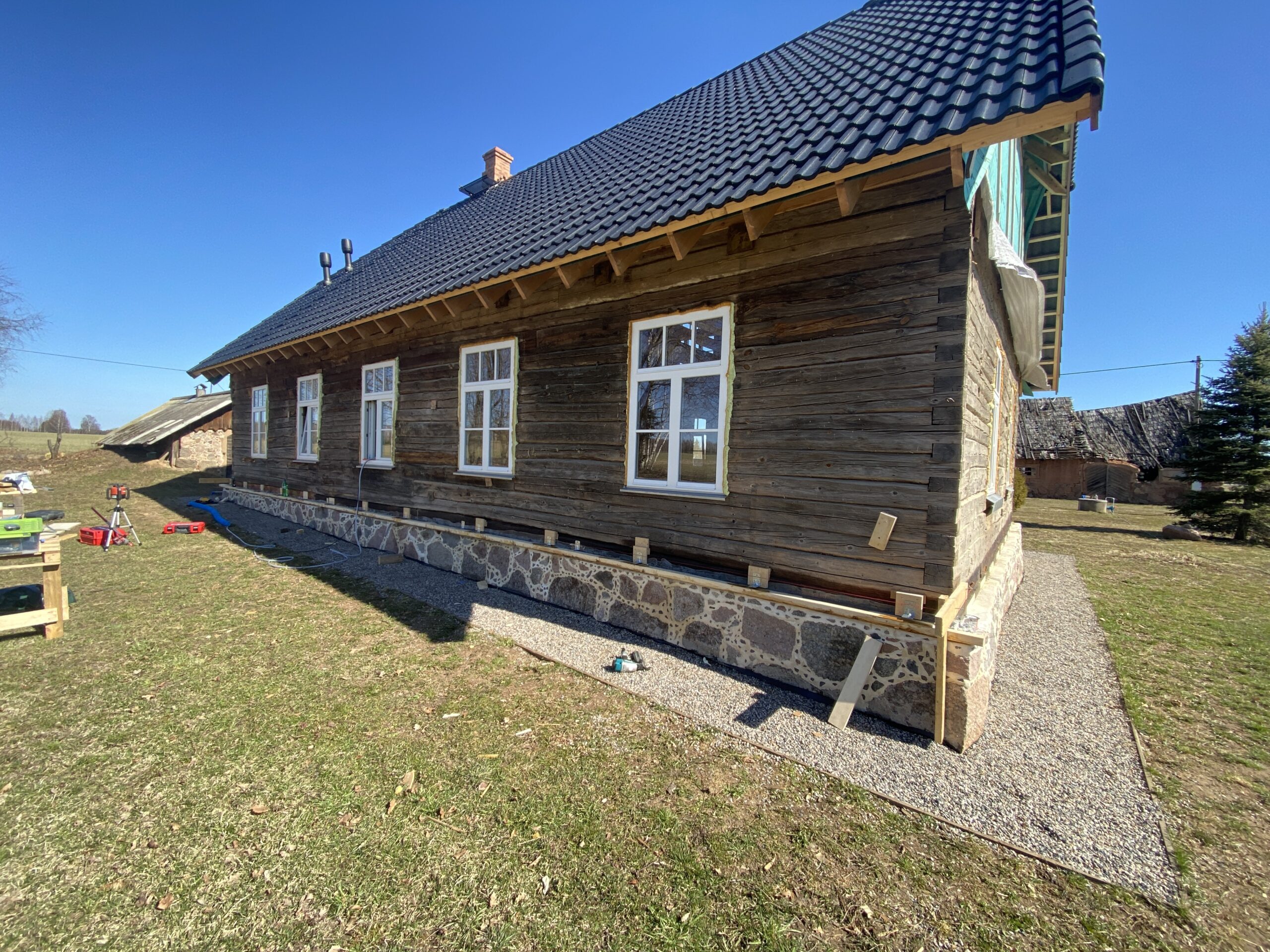 Puitmaja fassaaditööd